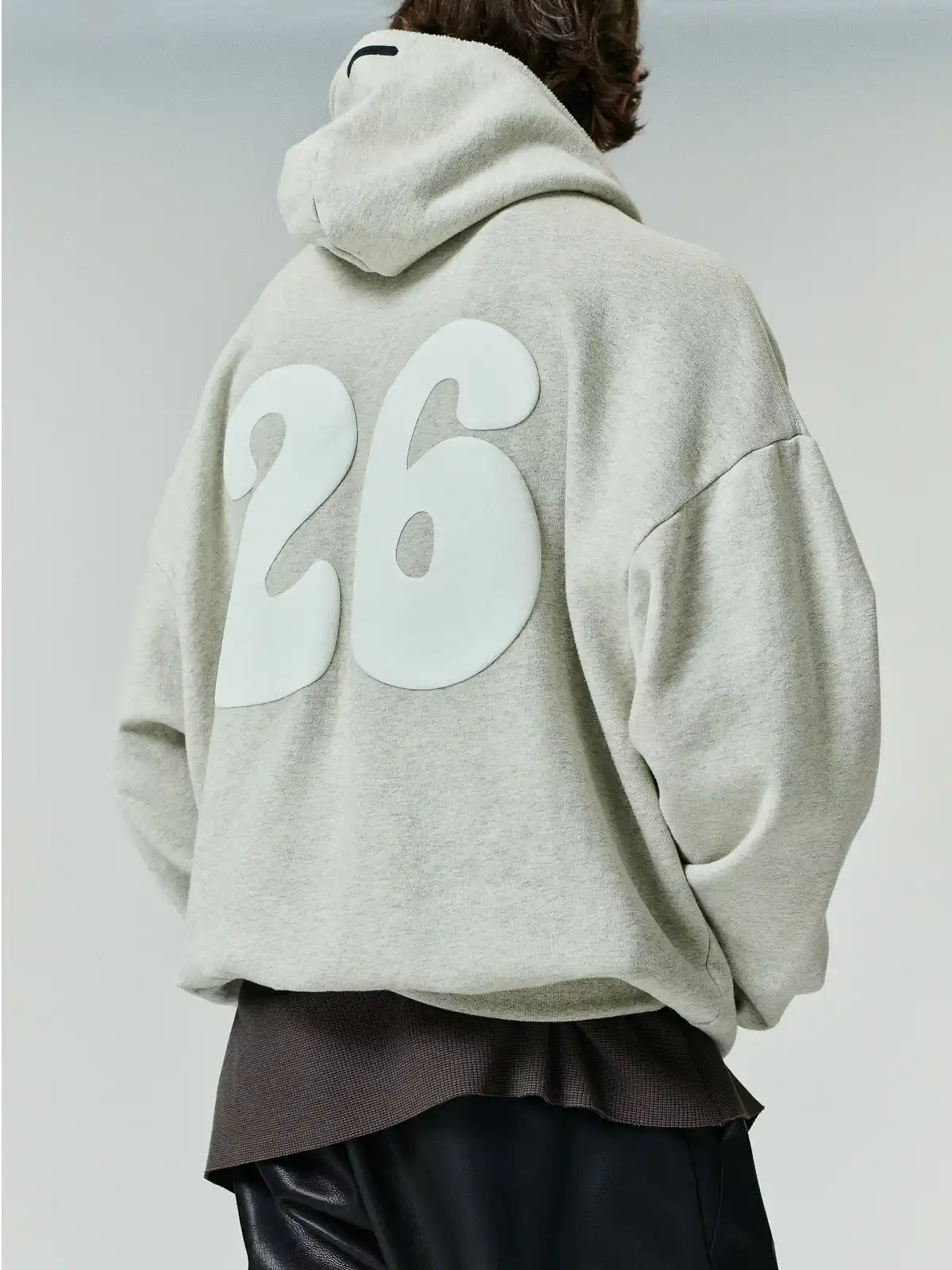 Sudadera Essentials 90s Zip-Up Lavado Vainilla Jaspe, Essentials Hoodie (vista 1)