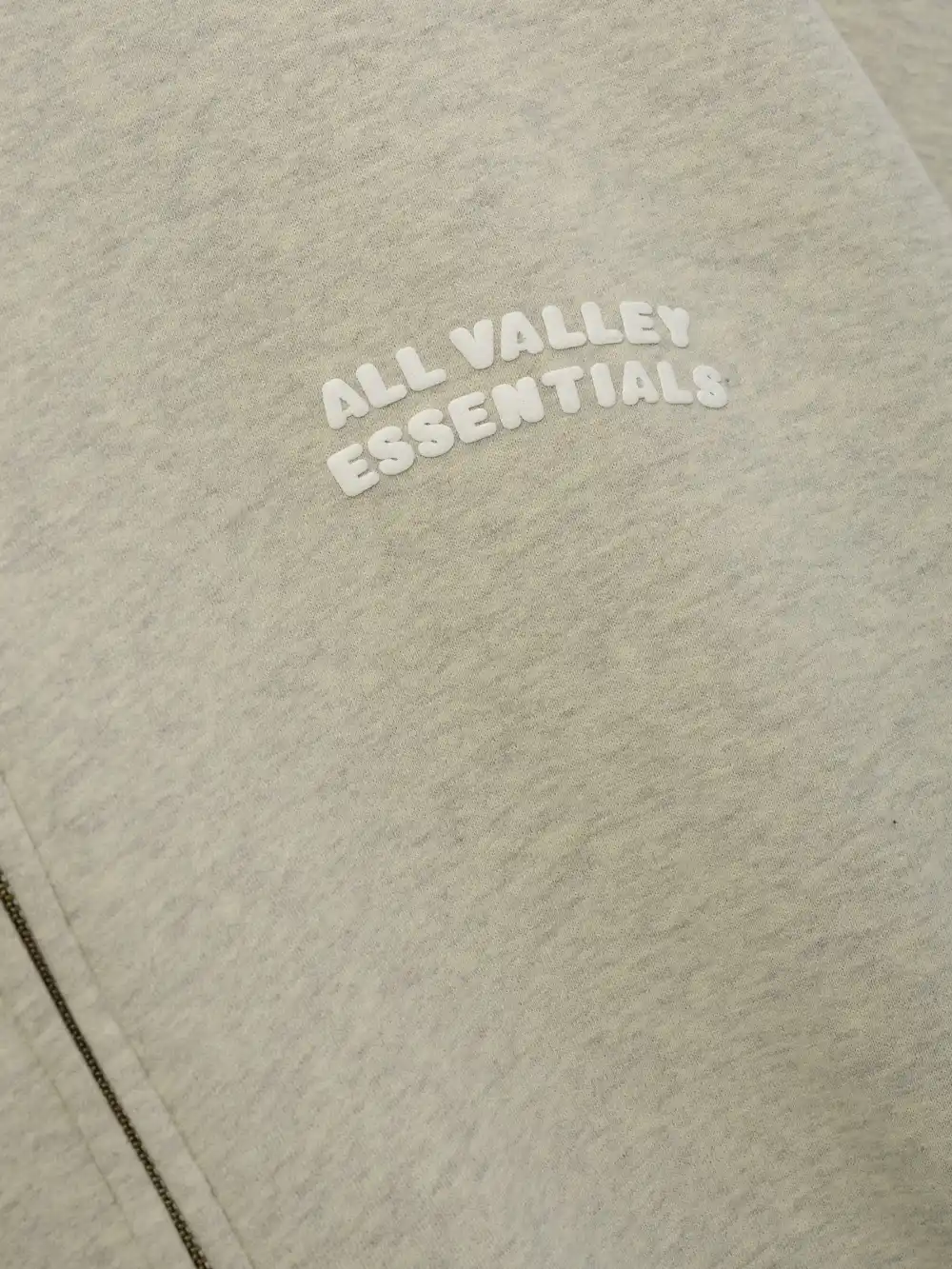 Sudadera Essentials 90s Zip-Up Lavado Vainilla Jaspe, Essentials Hoodie (vista 6)