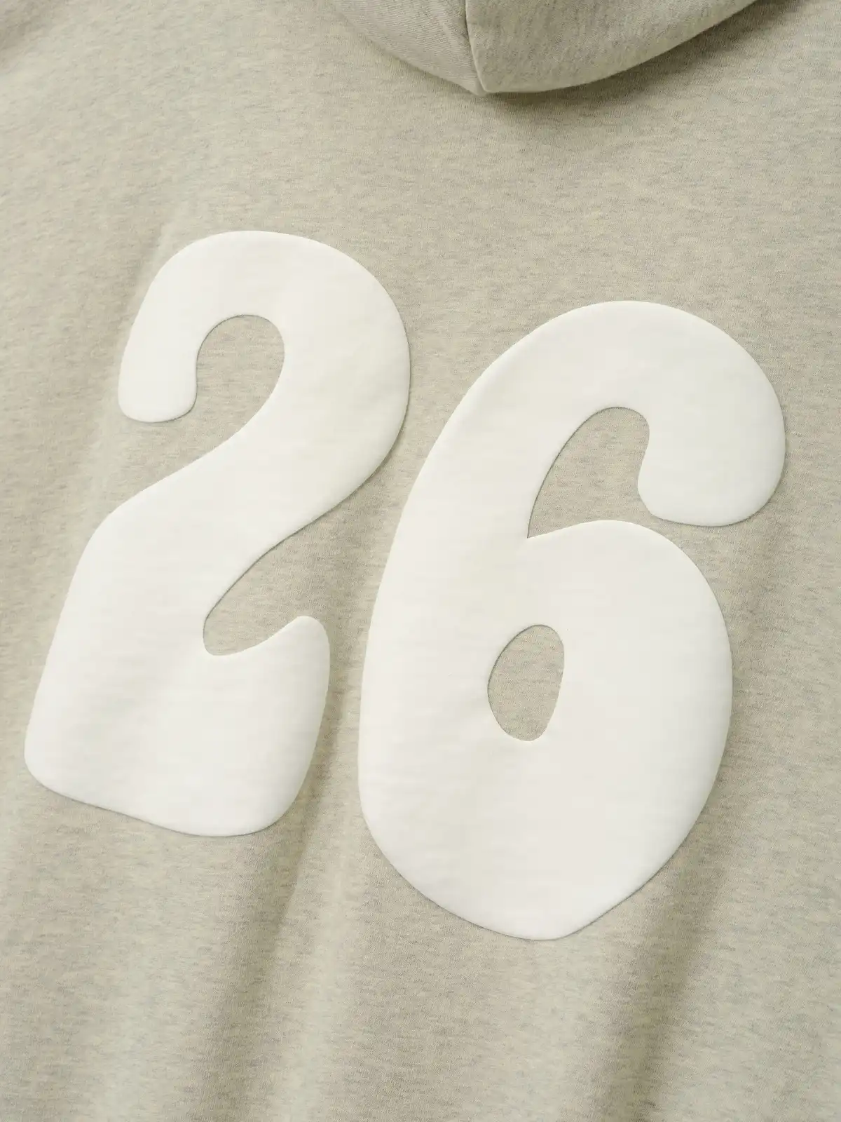 Sudadera Essentials 90s Zip-Up Lavado Vainilla Jaspe, Essentials Hoodie (vista 7)