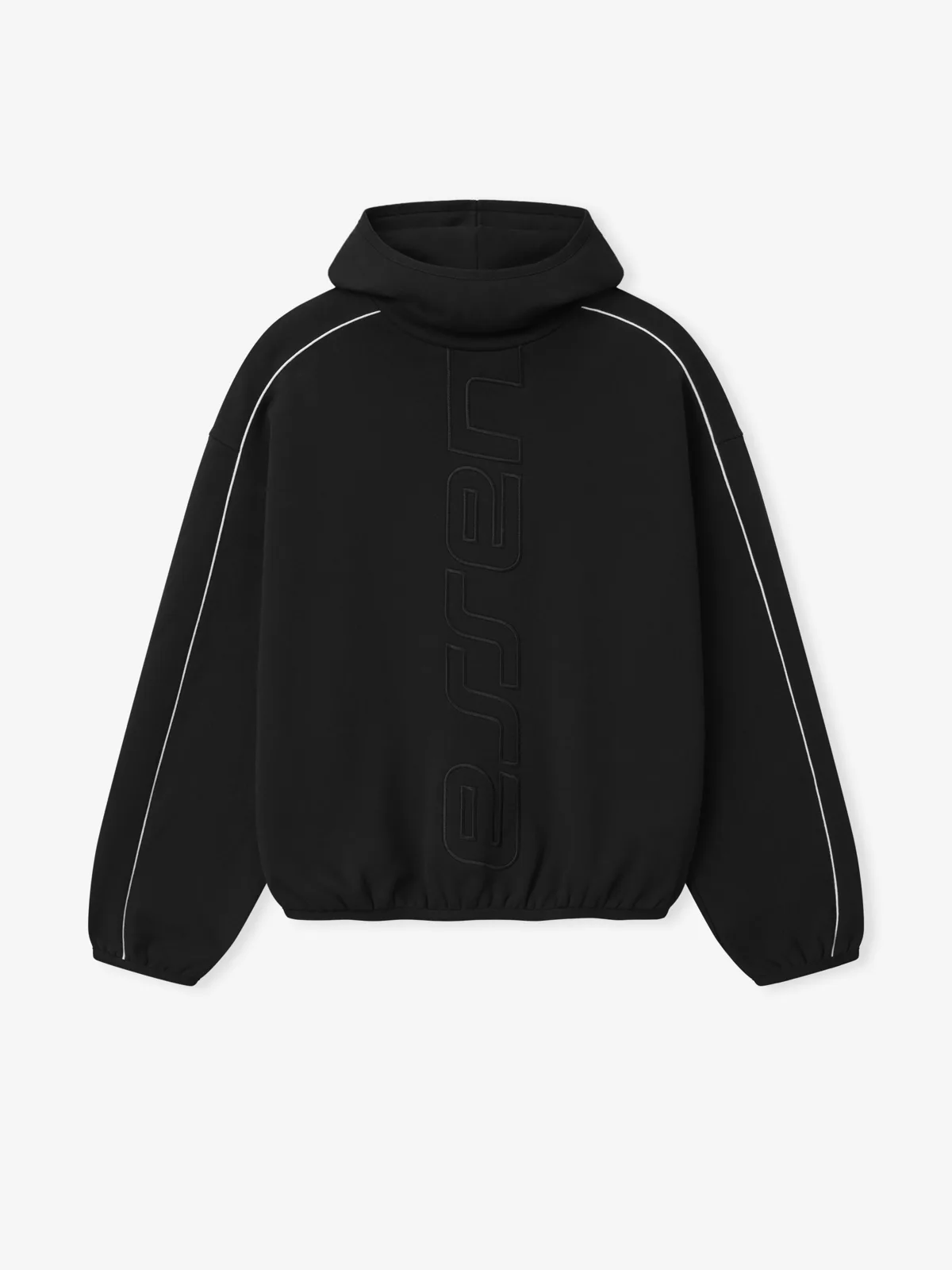 Sudadera Essentials Active Trace Modern Fleece Vintage Negro, Essentials Hoodie (vista 4)