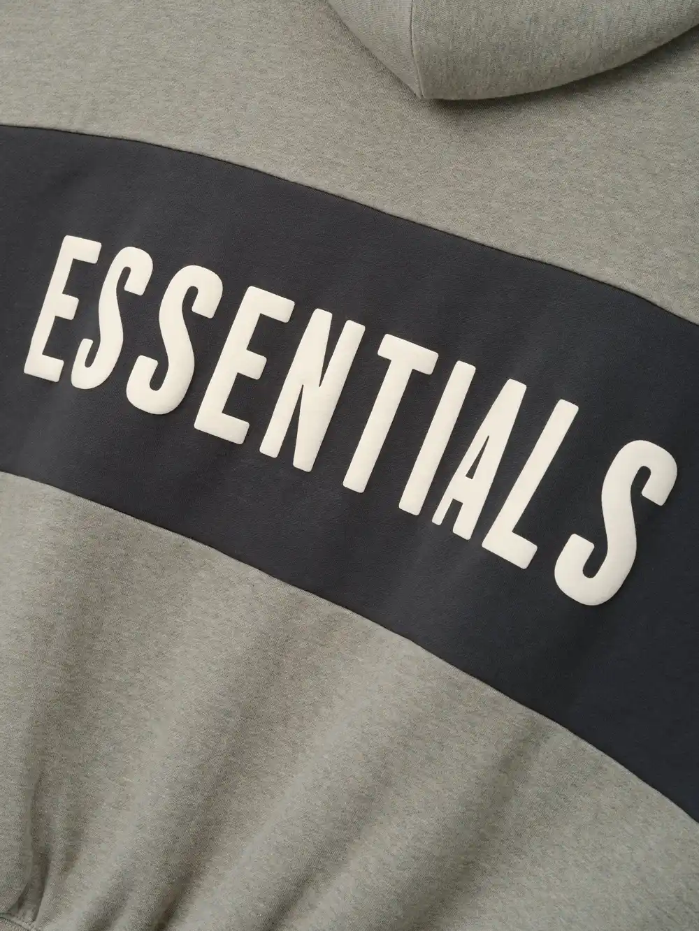 Sudadera Essentials Cropped Relaxed Panelled Foca Jaspe Acero Gris, Essentials Hoodie (vista 4)