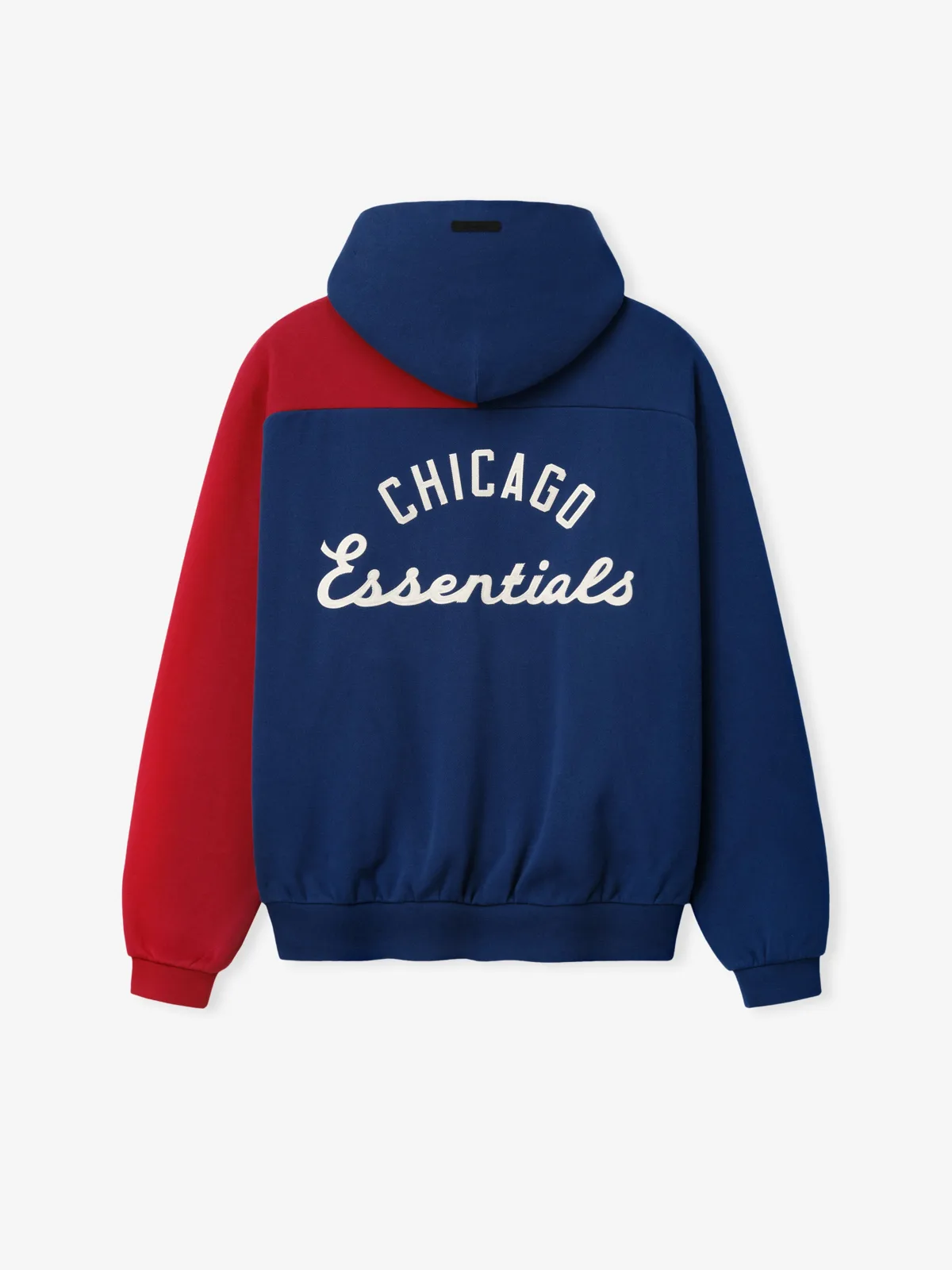 Sudadera Essentials Cubs Raglan Half Zip Sport Estate Azul Piedra Rojo, Essentials Hoodie (vista 3)