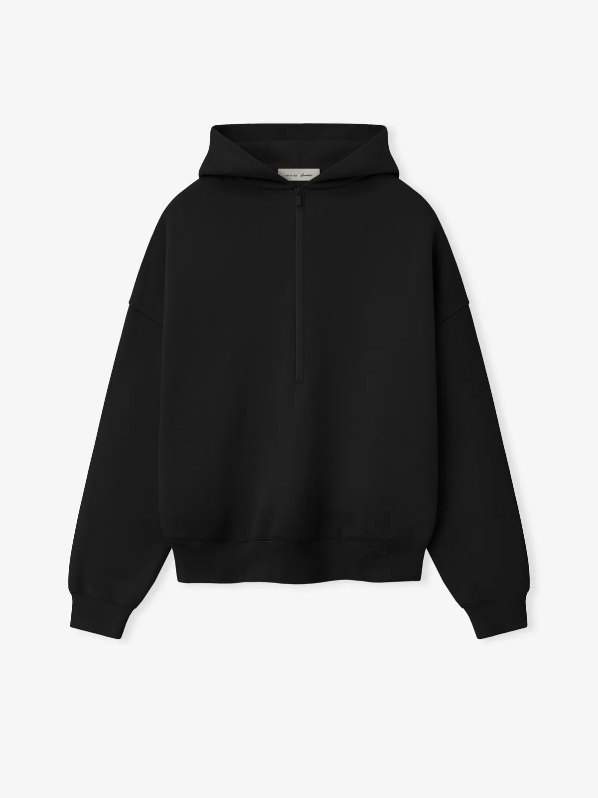 Sudadera Essentials Property Lounge Half Zip Negro, Essentials Hoodie (vista 3)