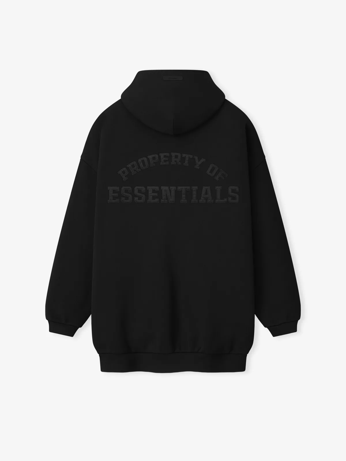 Sudadera Essentials Property Lounge Long Zip Negro, Essentials Hoodie (vista 1)