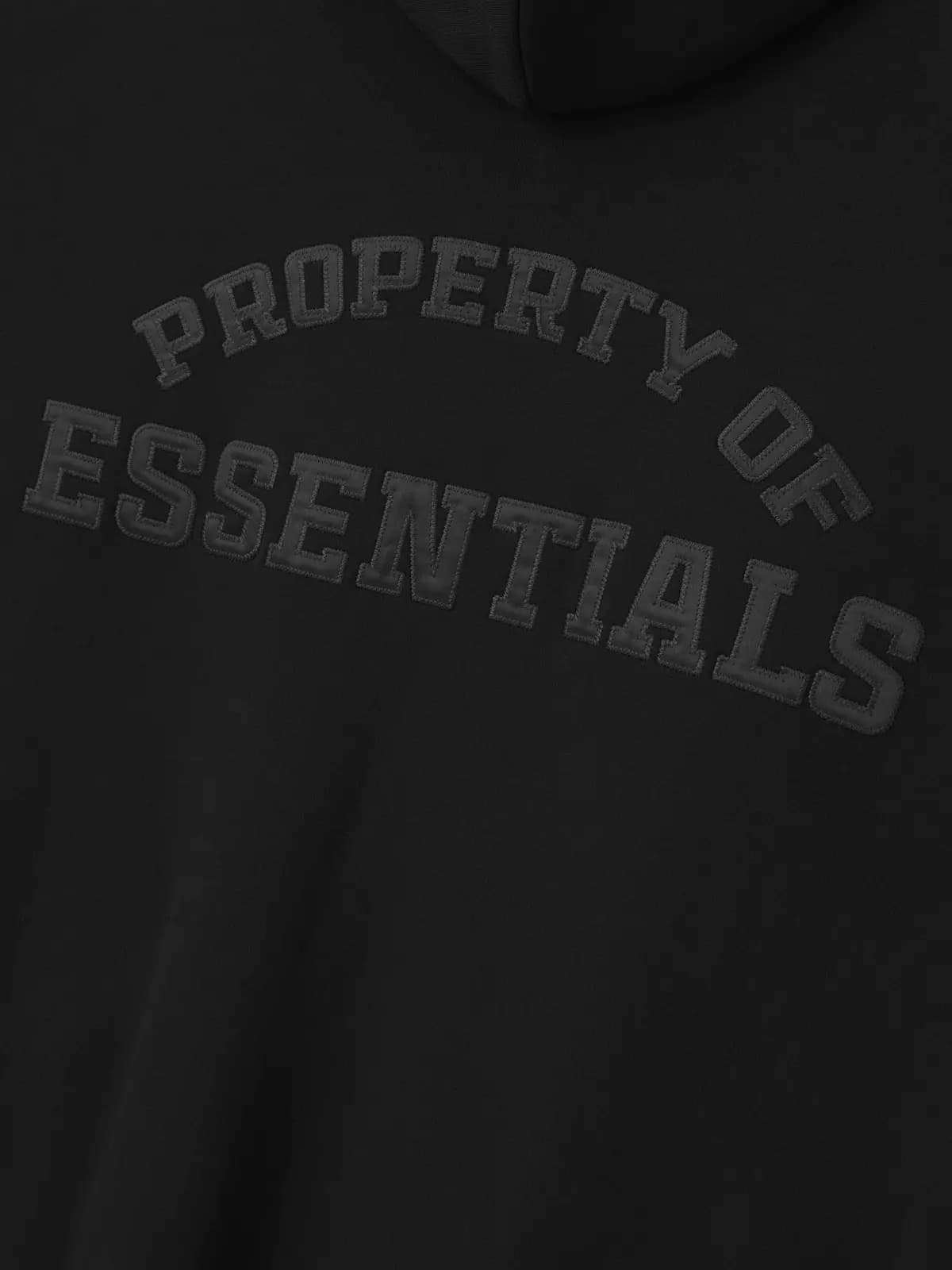Sudadera Essentials Property Lounge Long Zip Negro, Essentials Hoodie (vista 3)