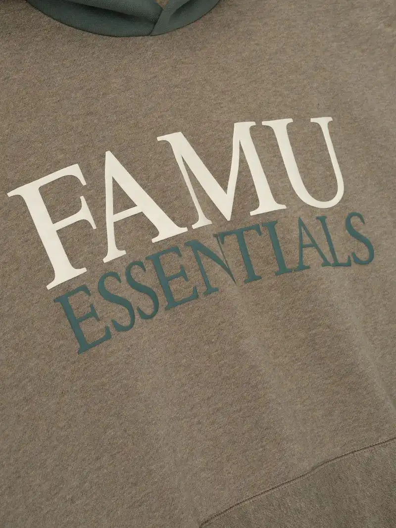 Sudadera Essentials FAMU Sport Jaspe Balsam Verde, Essentials Hoodie (vista 3)